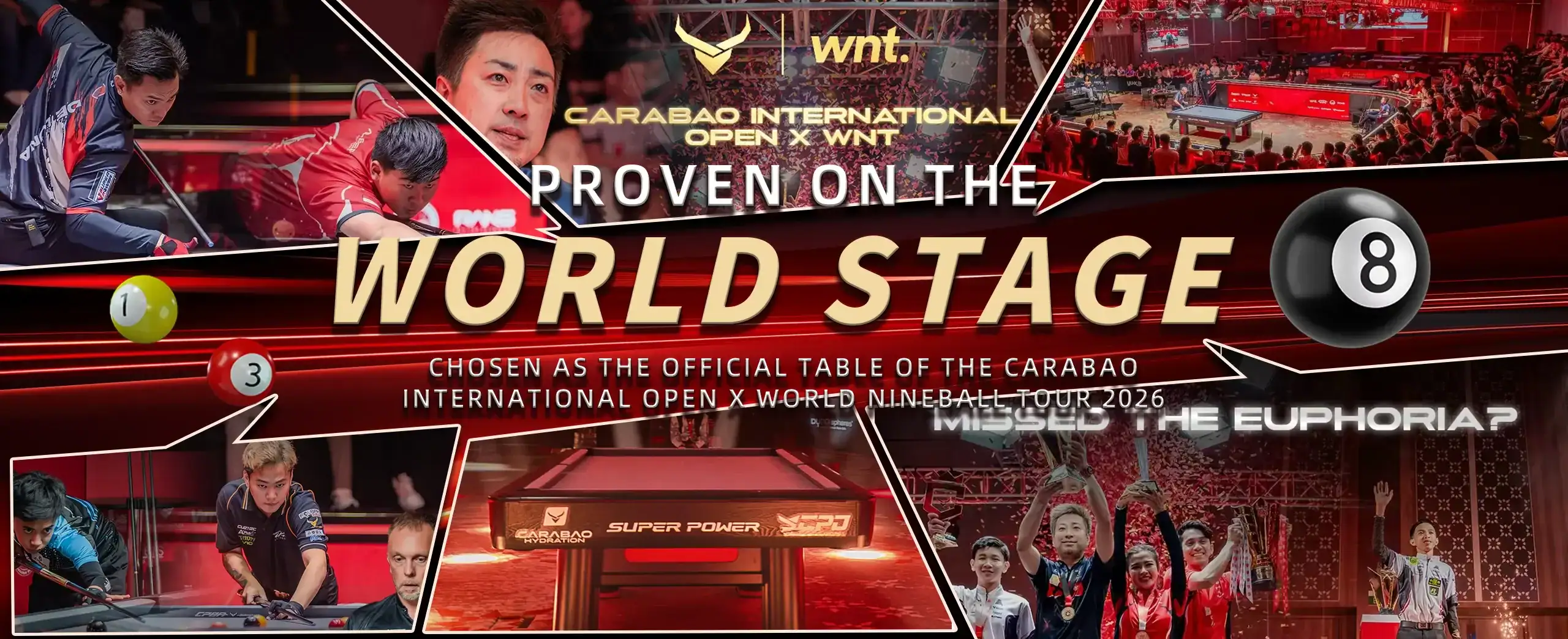 Bàn thi đấu SUPER POWER tại Carabao International Open 2026